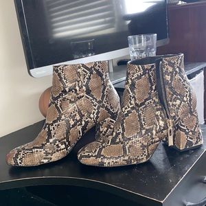 Snake Skin Booties